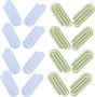 50PCS Small Plastic Paper Clips For Office Document Paper Green And Blue
