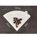 Coffee Accessories Coffee Filter Paper Coffee Cup White 40 Pcs Ear