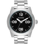 Nixon Corporal Stainless Steel Silver black Men's Watch A346000-00
