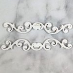JP619 White Resin Furniture Swirly Curly White 2X