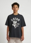 G-star Raw Boys Oversized Dk Black T-Shirt - 14Y Black