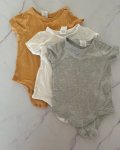 Cotton On White Yellow And Grey Onesie Set 6 12M