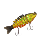 Bass Hunter Swim Bait 75MM Gold Black Orange