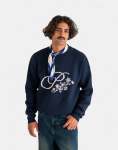 Bloom Knit Navy Sweatshirt - XXXL Blue