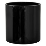 Black Cylinder Vase 15CM Base
