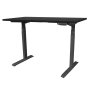 Tekdesk V2.0 Standing Desk - Electronic Height Adjustable Black Frame - Matt Black Top + Black Frame