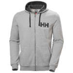 Men's Hh Logo Full Zip Hoodie - 949 Grey Melange S