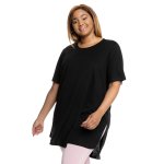 Donnay Plus Size Longer Length Tee Fashion - Black