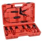 9PCS Automotive Wire Long Reach Hose Clamp Pliers Set For Fuel Oil Water Hose