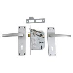 Aluminium Door Lockset With Screws 3 Lever 10-PIECE