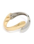 Waterproof Mixed Plated Stainless Steel Round Twisted Cuff