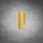 Arrow Sign D01 - Polished Brass