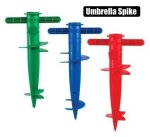 Umbrella Beach Spike Screw-in Asstd Marketplace Brits Bros