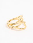 Goldair Gold Plated Thin Wrapped Ring - S m