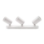 R344 Coastline 3LIGHT White GU10 Surface Mount Spotlight