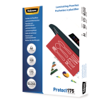 Fellowes Protect A4 Glossy Pouch - 100 Pk 175 Micron