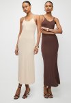 Superbalist 2 Pack Strappy Bodycon - Choc & Beige