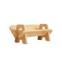 Natural Wood Kids Desk Bookcase Odourless Safe Rounded Edges Storage Shelf