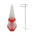 - Triangular Rain Gauge - Red 1000ML With Black Stand