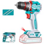 Total Tools Drill Compact Brushless Cordless 20V With 2PCS 65MM Bits