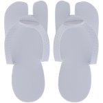 Disposable Slippers Pedicure With Toe Separator Pair White