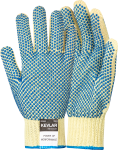 Kevlar Crochet Double Sided Polka Dot Yellow And Blue Dot
