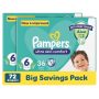 Pampers Active Baby 36 Baby Nappies Size 6 Pack Of 2