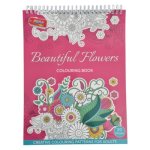 Crazy Crafts Beautiful Flowers Colouring Book 20 Adult Pages