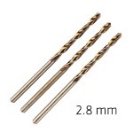 Alpen 3PC Hss Sprint Master Drill Bit Set 2.8MM ALP6180028