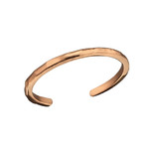 Rosalina Rose Gold Plated 925 Sterling Silver Band Toe Ring Adjustable