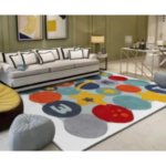 Fine Living Rectangular Crystal Velvet Carpet For Kids - Dynamic