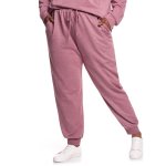 Plus Size Casual Jogger Sweatpants - Pink