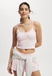 Cotton On Frill Rib Baby Lock Cami - French Fairy Tale