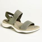 Ladies 2 Strap Comfort Sandals - Sage - 8