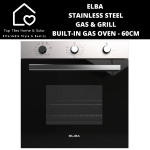 ELBA Stainless Steel Gas & Grill Built-in Gas Oven - 60CM
