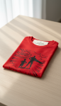 Kids God Is My Strength Red T-Shirt - 7 To 8