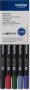 Brother Scanncut Calligraphy Pen Set - Basic Colours 5 Pieces - For Use With SDX1200
