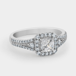 Chet Sterling Silver Cubic Zirconia Womens Princess Ring