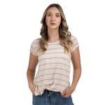 Striped T-Shirt - Pale Pink Free