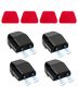 Deer Whistles For Car-ultrasonic Wildlife Warning Devices Black 4 Pcs