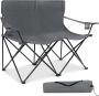 Homgem Oversized 2 Person Camping Chair Double Camping Loveseat Chair