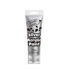 Bantex 75ML Acrylic Paint Metallic Silver