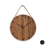 Liam Wall Clock Natural - 300 Mm Black Sleek