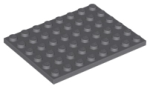 Parts Plate 6 X 8 3036 - Dark Bluish Grey