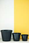 Black Plastic Pot - 25CM