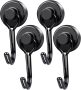 Lifespace Heavy Duty Magnetic Utility Hooks - 4 Pack