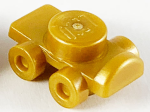 Parts Minifigure Footgear Roller Skate 11253 - Pearl Gold