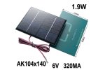 School Project Kit Solar Panel 104X140 6V