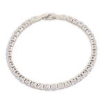 Silver Diamante Tennis Bracelet