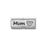 Composable Classic Double Link Mum And Heart